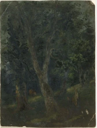 Cow amongst Trees