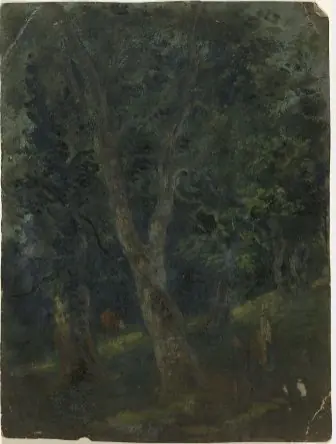 Cow amongst Trees