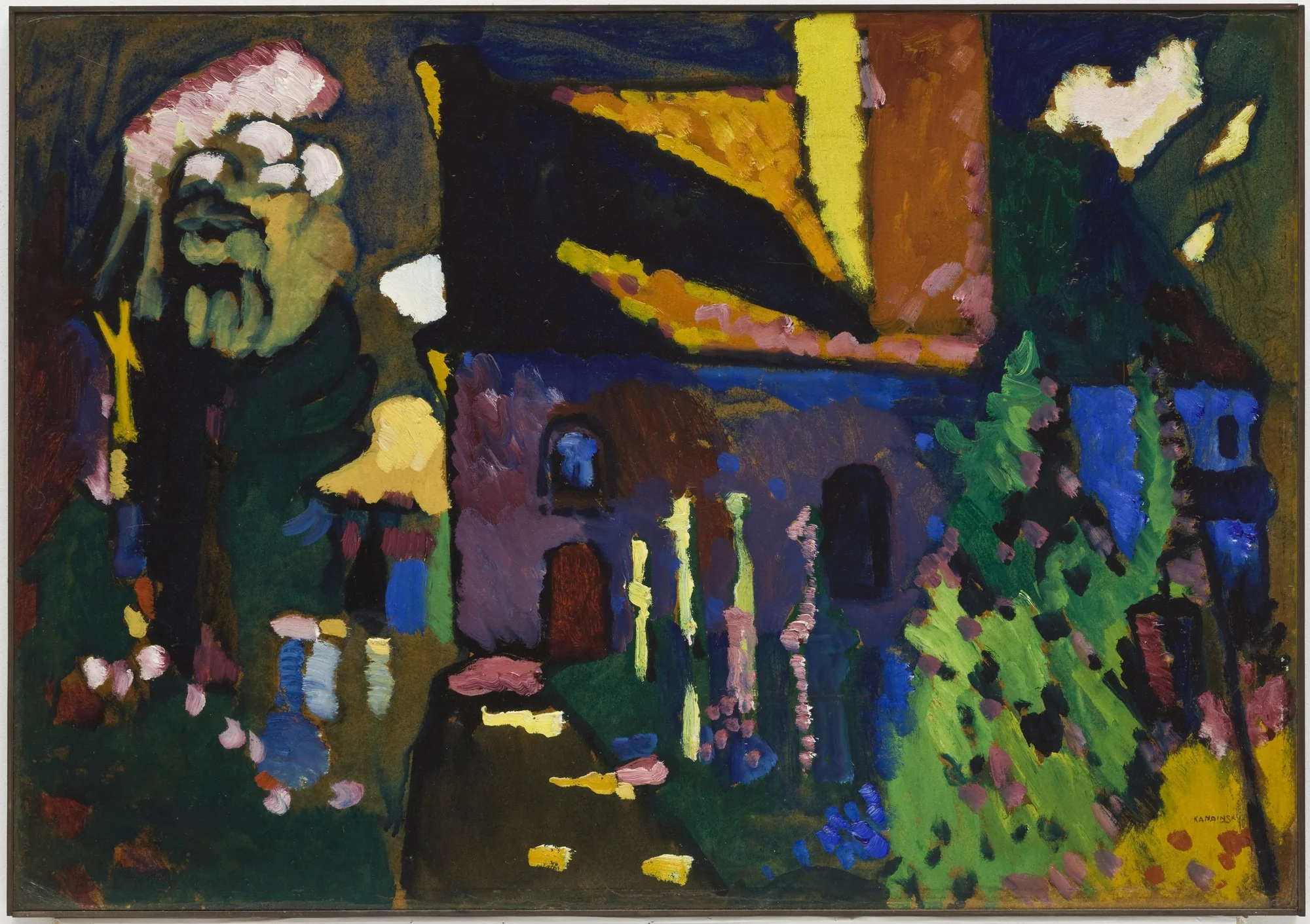Church at Murnau, by Wassily Kandinsky, oil, 1909
