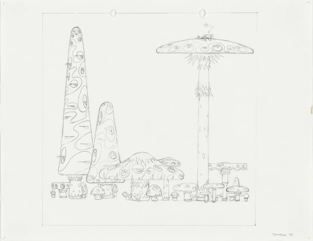 Untitled, by Takashi Murakami, graphite, 1999
