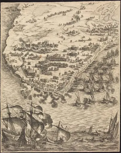 The Siege of La Rochelle [plate 10 of 16; set comprises 1952.8.97-112]