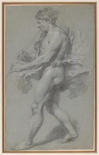 Study of a Man Playing a Pipe