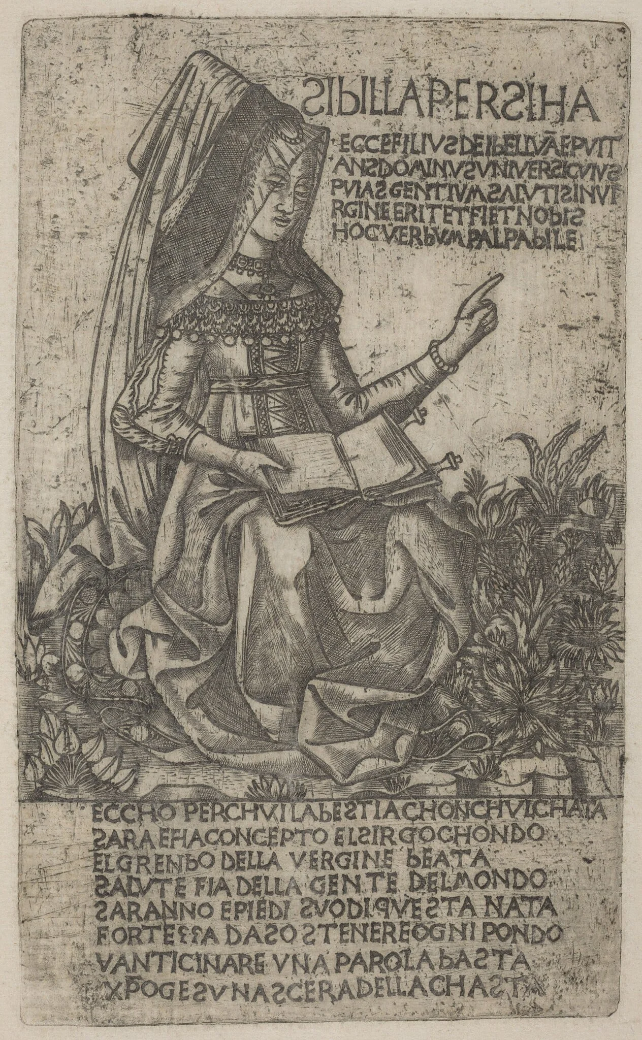 Persian Sibyl, by Italian 15th Century, ink, 1401