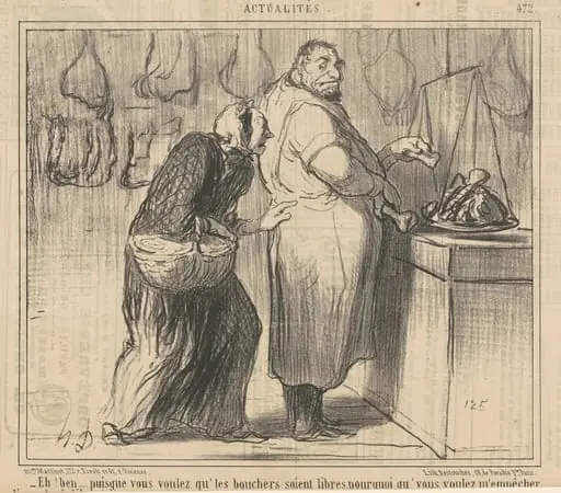 Eh! Ben ... puisque vous voulez qu' les bouchers ...