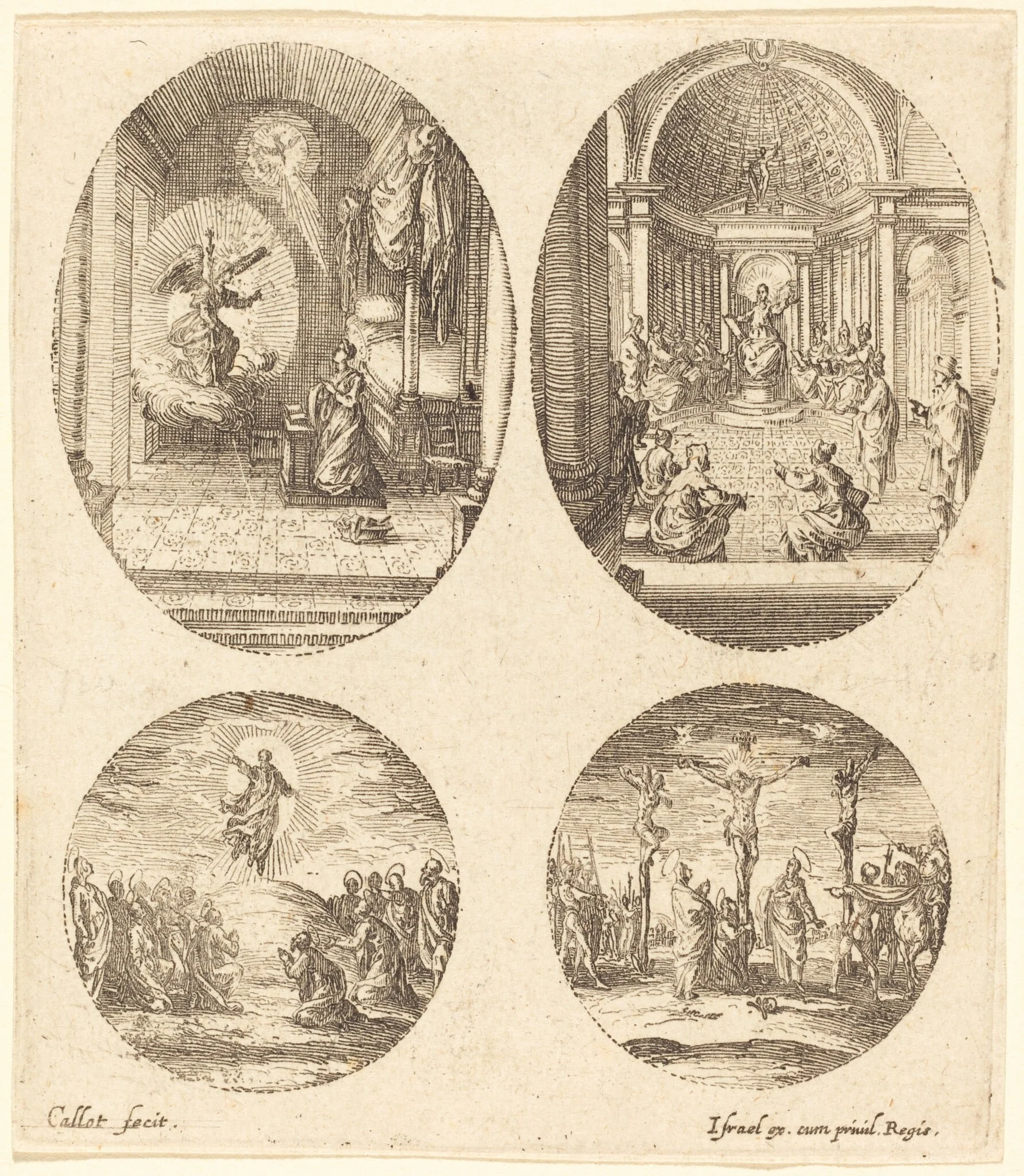 Mysteries of the Passion, by Jacques Callot, ink, 1631