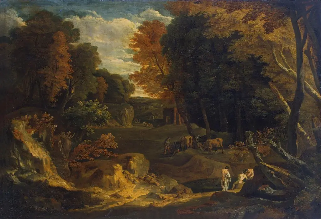 Forest Landscape with a River