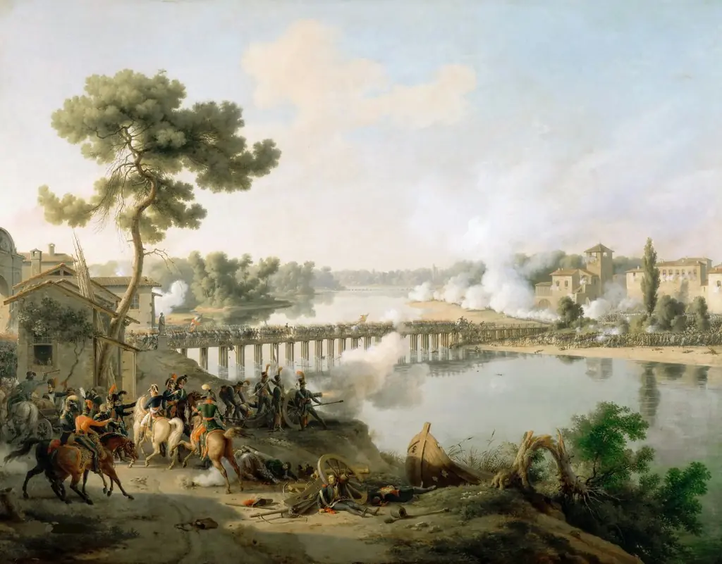 the Battle of Lodi, 10th May 1796, detail of Napoleon (1769-1821) and his staff, by Louis Lejeune