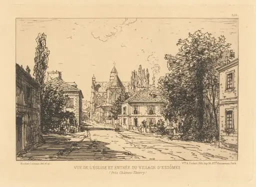 Vue d’Église et Entrée du Village d’Essômes