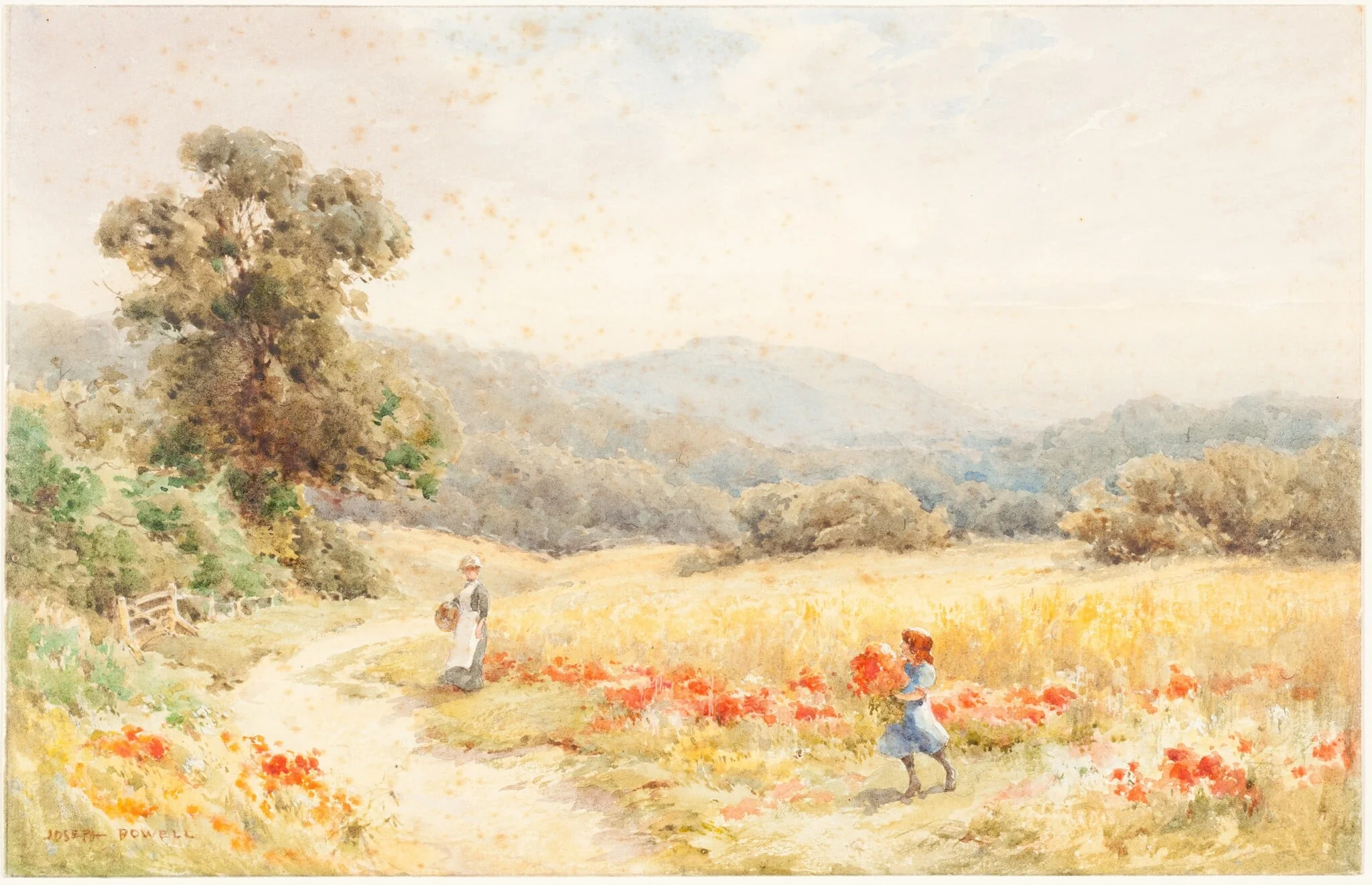 Summer, by Joseph Rubens Powell, gouache, 1843