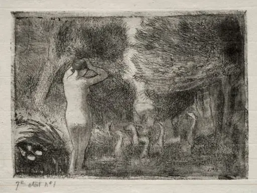 Bather and Geese