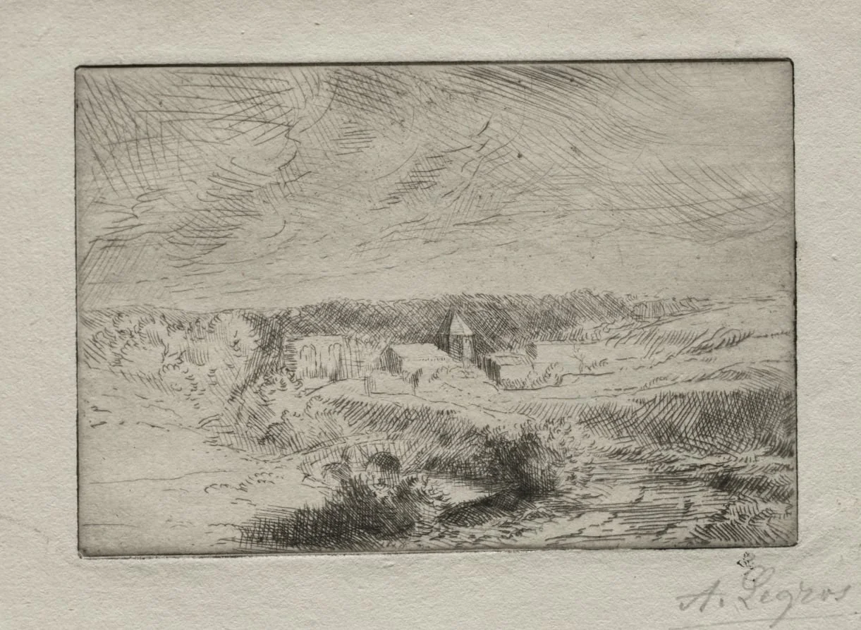 Village of Wimille, near Boulogne, by Alphonse Legros, 1884