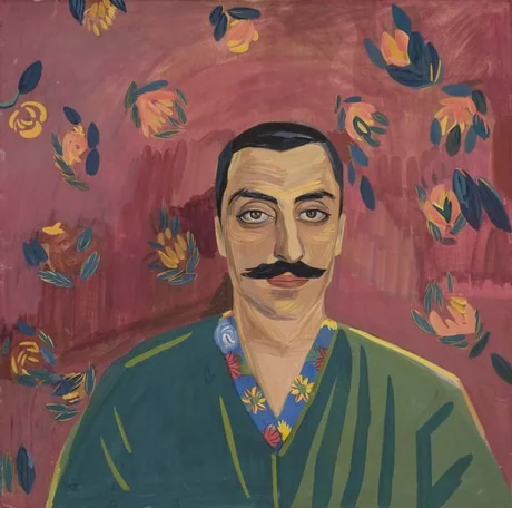 Portrait of Hovsep Mantashyan, by Martiros Saryan, tempera, 1915