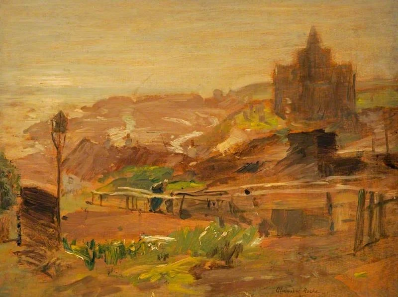 Afternoon Sunshine, St Monans, by Alexander Ignatius Roche, oil, 1901