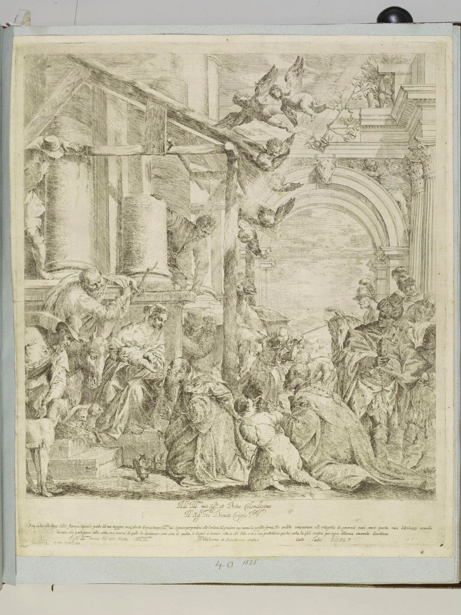 Untitled, by Carlo Sacchi, 1750