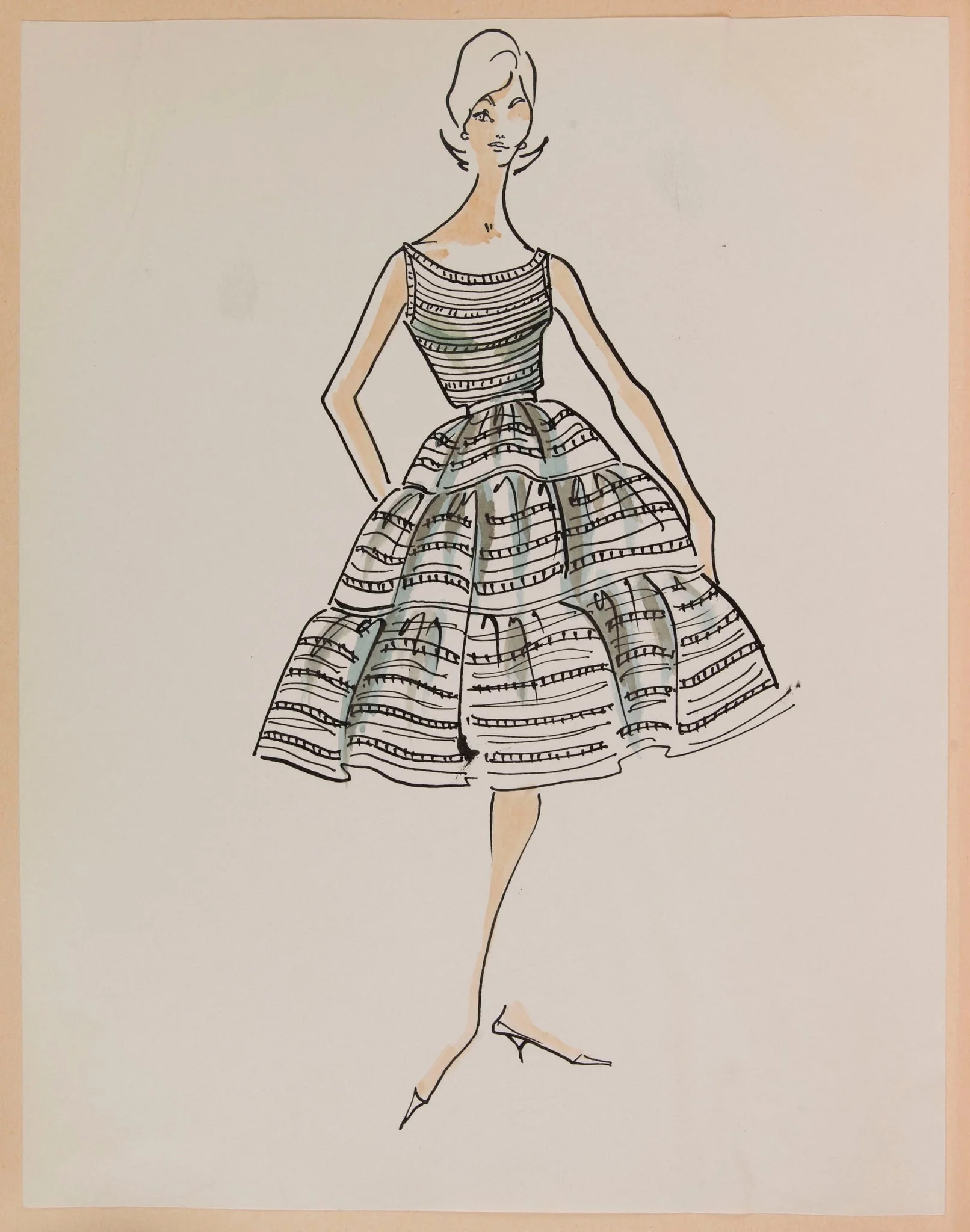 Robe à volants, by Carven, 1959