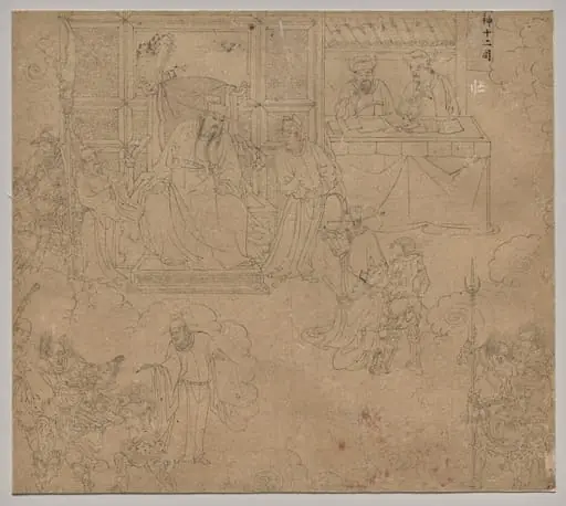 Album of Daoist and Buddhist Themes: Kings of Hells: Leaf 27