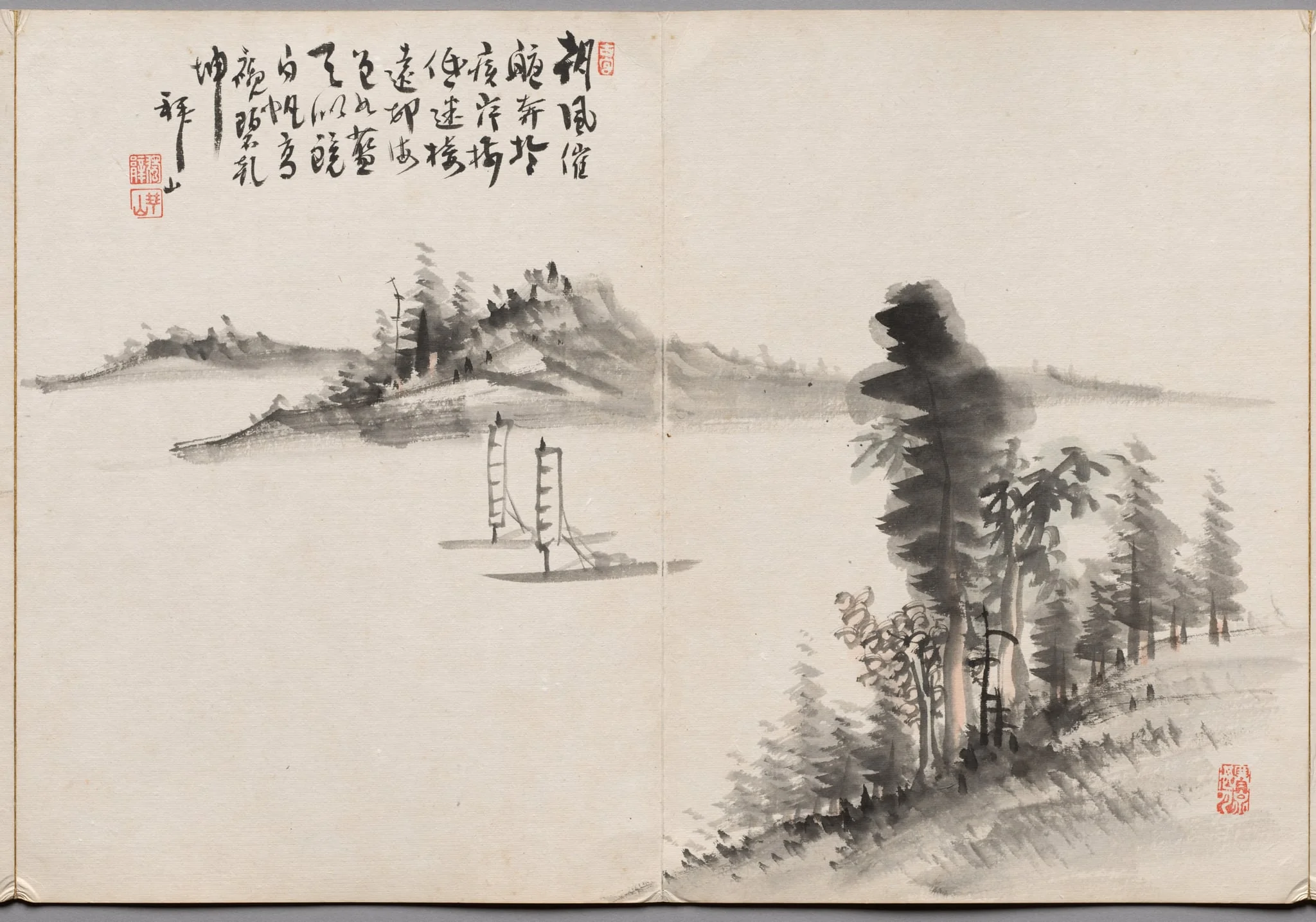 Painting Five from Album of Paintings by Haizan, by Yoshitsugu Haizan, unspecified, 1892
