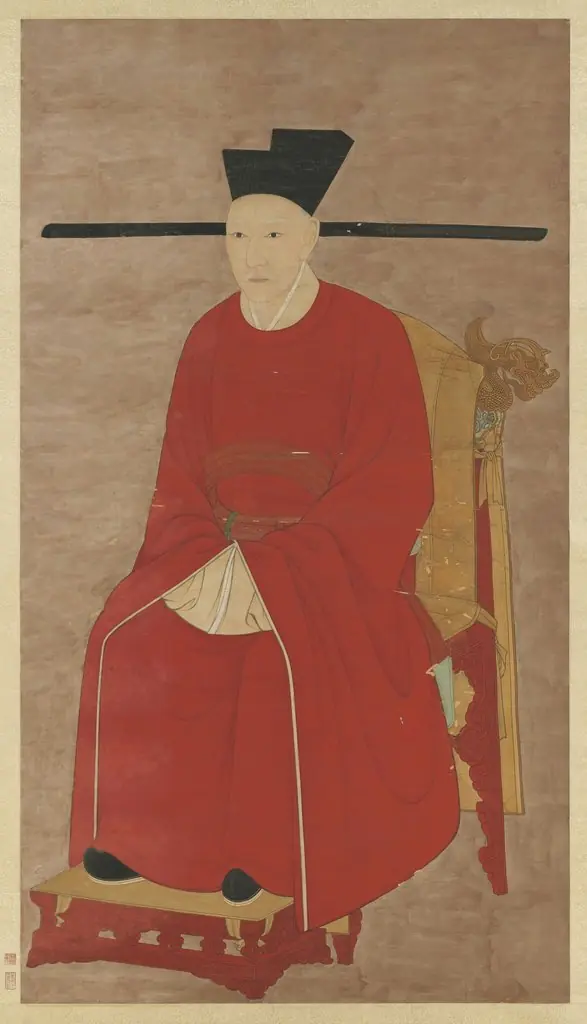 Seated Portrait of Emperor Gaozong