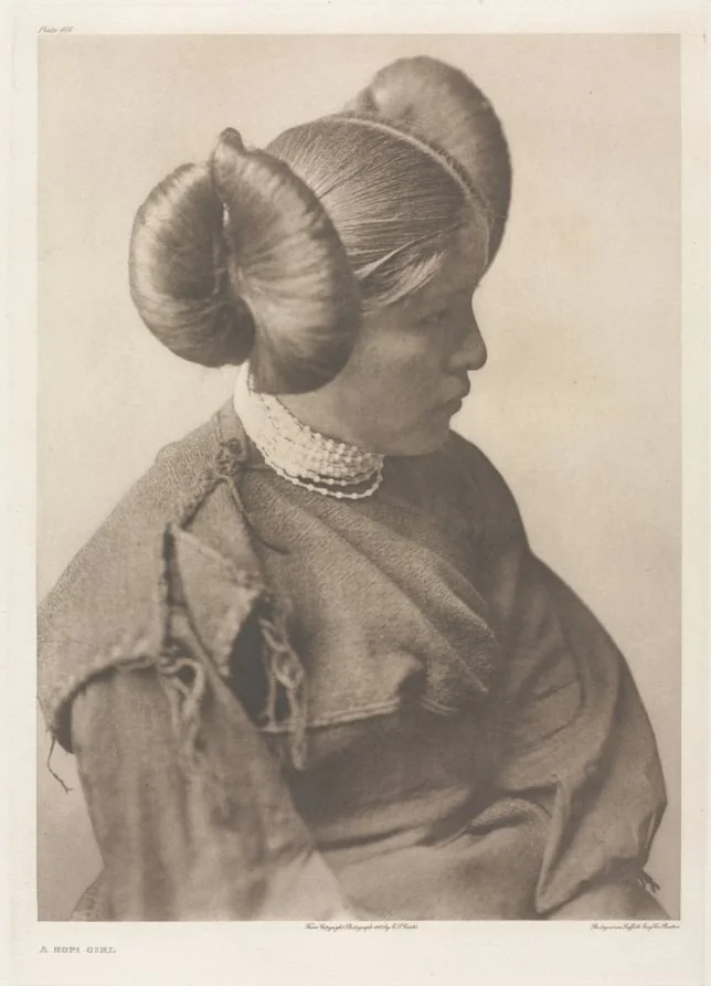 Portfolio XII, Plate 406: A Hopi Girl, by Edward S. Curtis, 1905