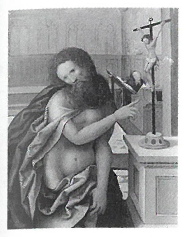Die Heiligen Johannes und Hieronymus, by Unknown, oil, 1525