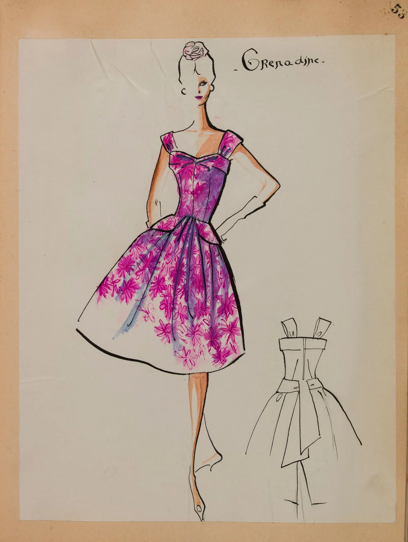 Grenadine, by Marie-Louise Carven, 1958