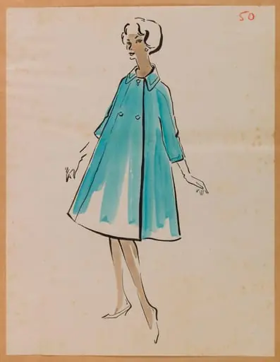 Pardessus bleu turquoise