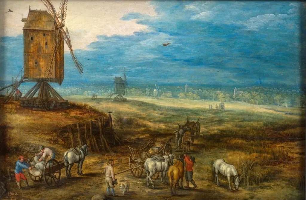 Landscape with Windmills