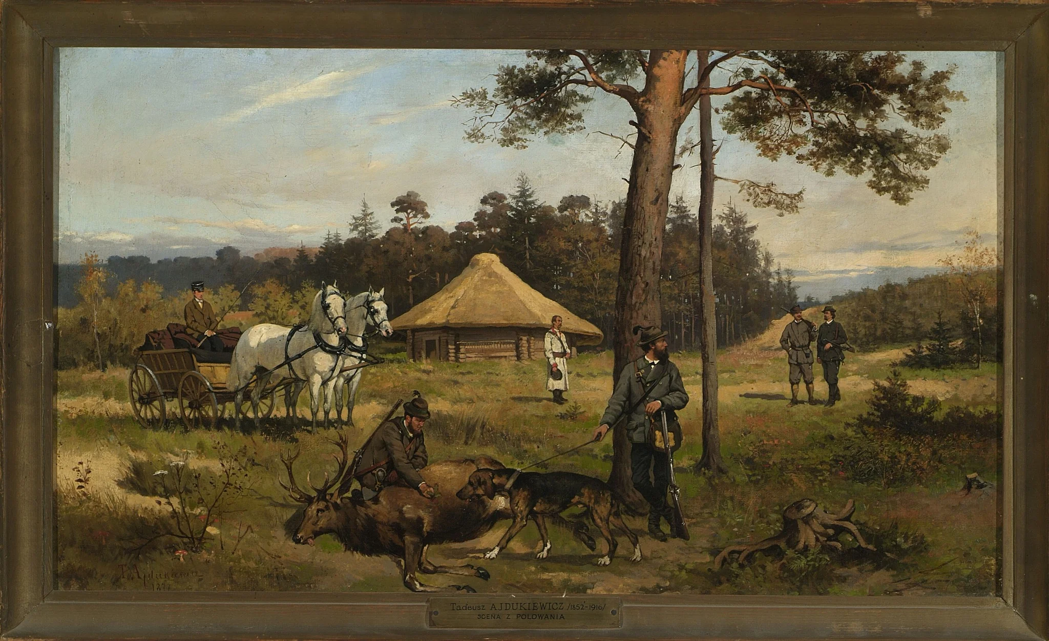 After hunting for a deer