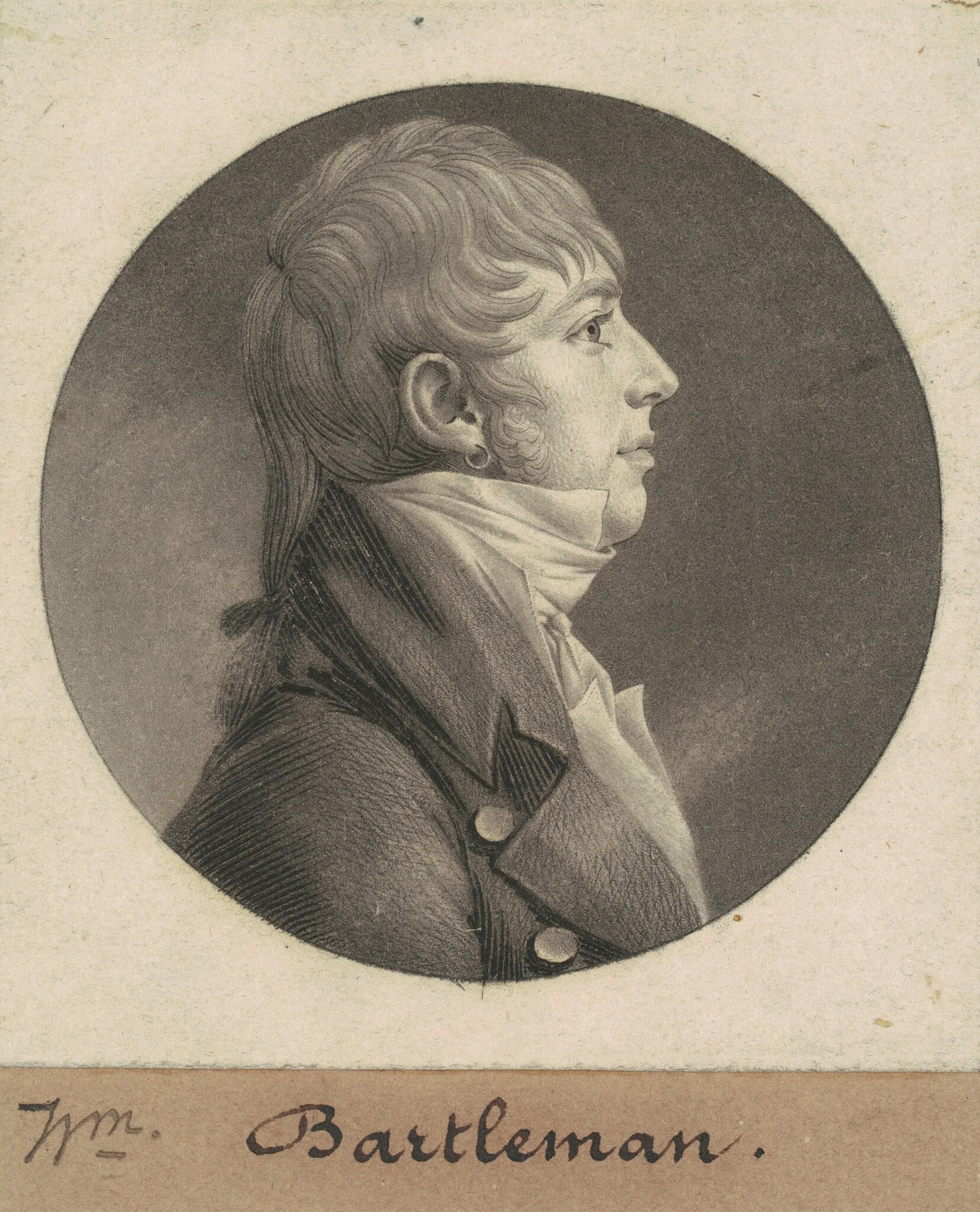 Thomas West Peyton, by Charles Balthazar Julien Févret de Saint-Mémin, ink, 1805