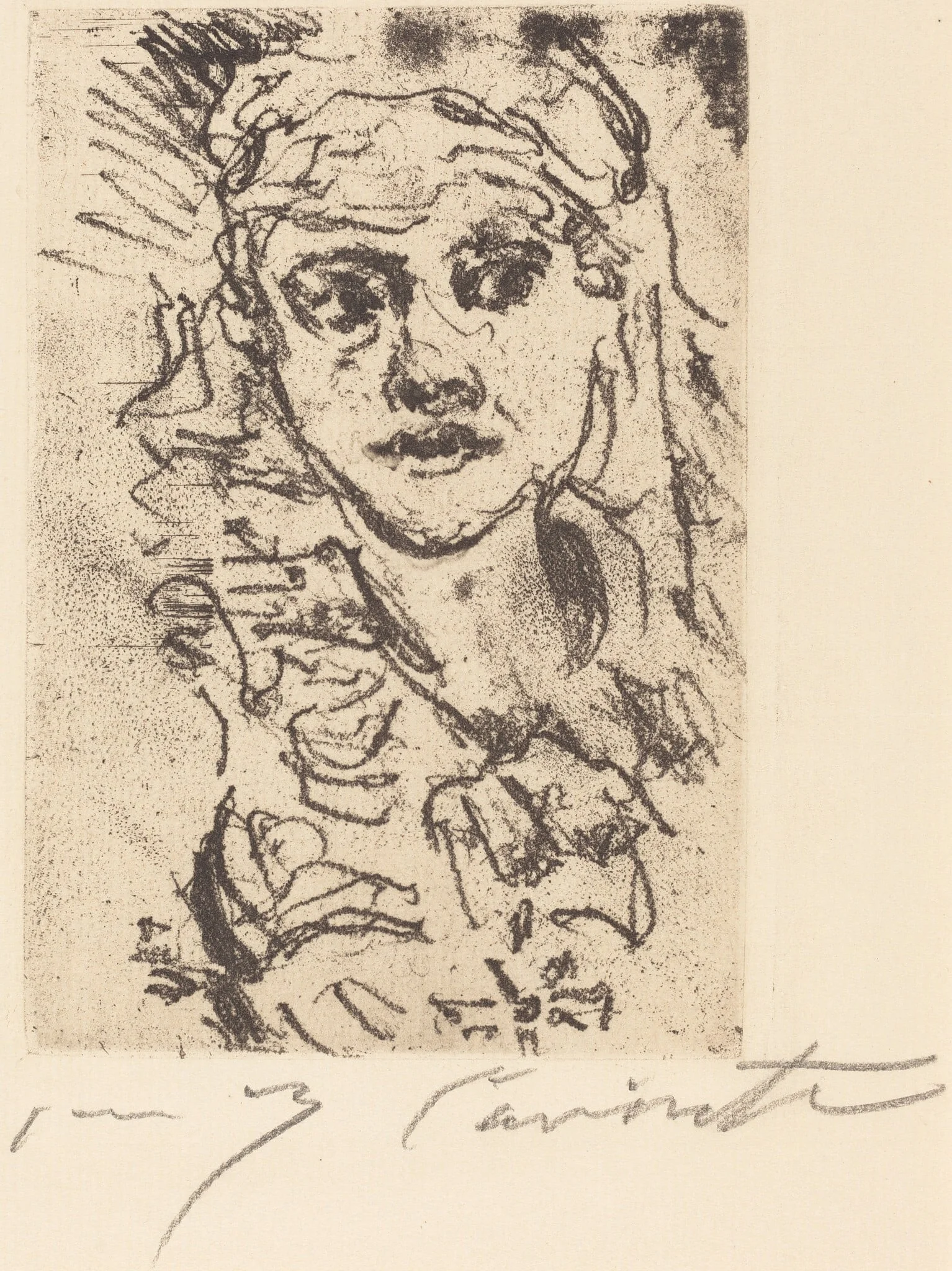 Henny Porten, by Lovis Corinth, ink, 1923