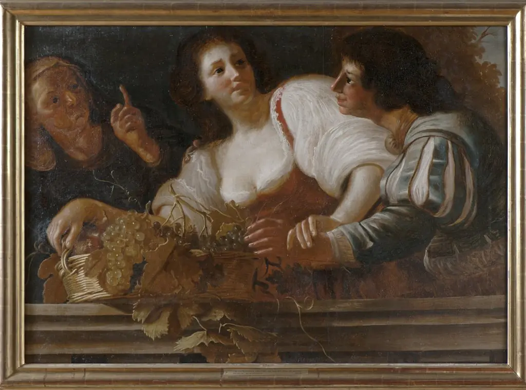 The Girl with Grapes