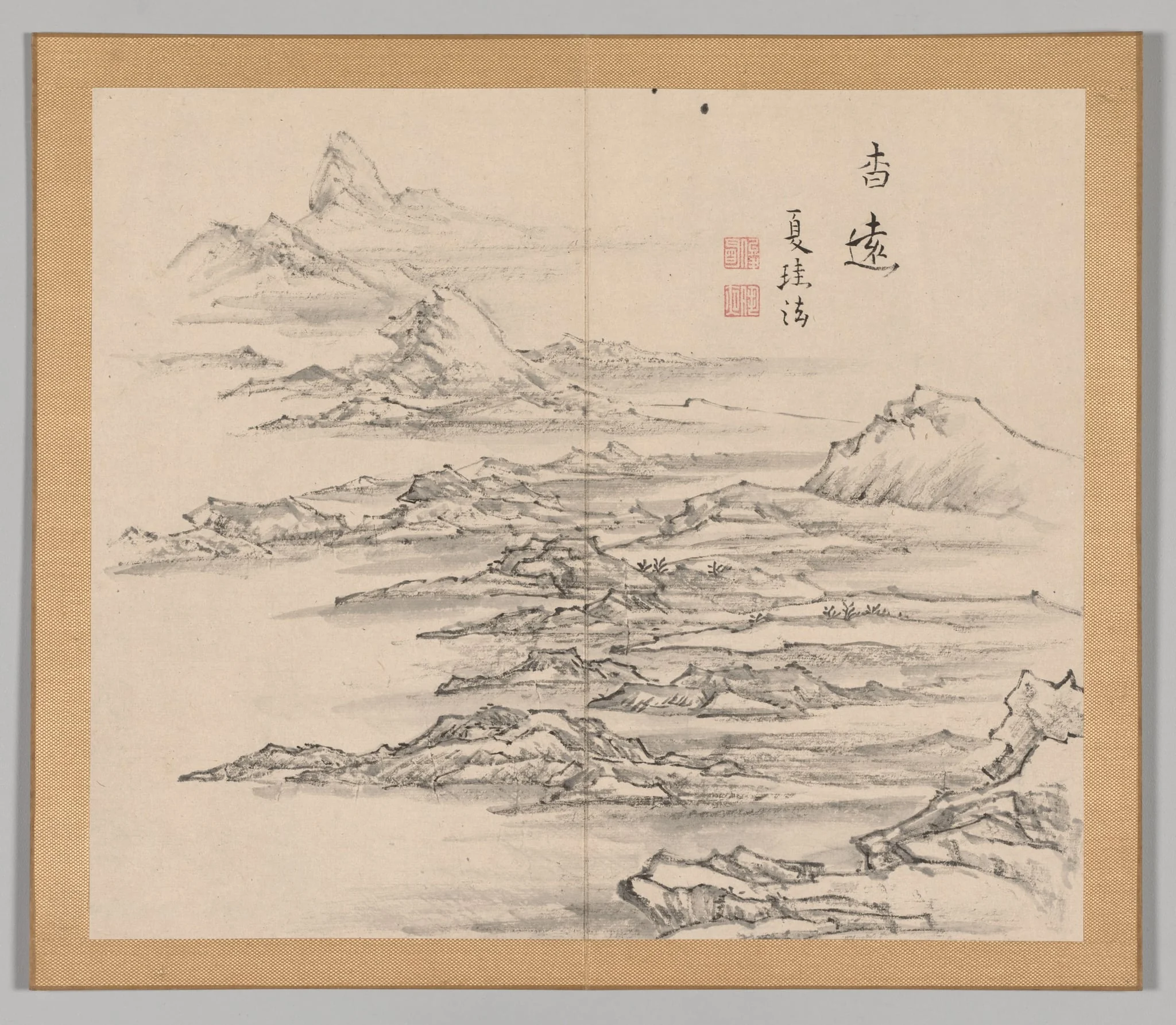 Reverberations of Taiga, Volume 2 (leaf 5), by Aoki Shukuya, 1704