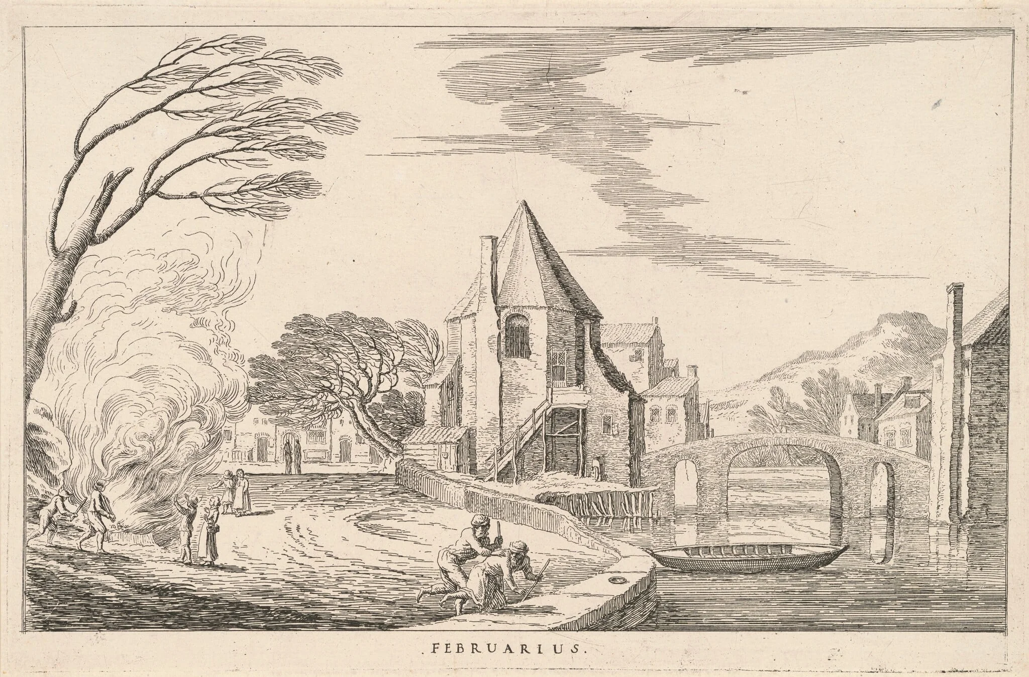 Februarius (February), by Ludovico Mattioli, ink, 1601