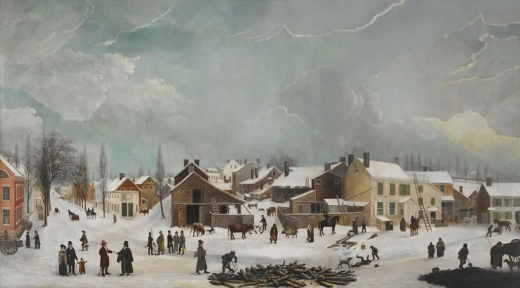 Winter Scene in Brooklyn