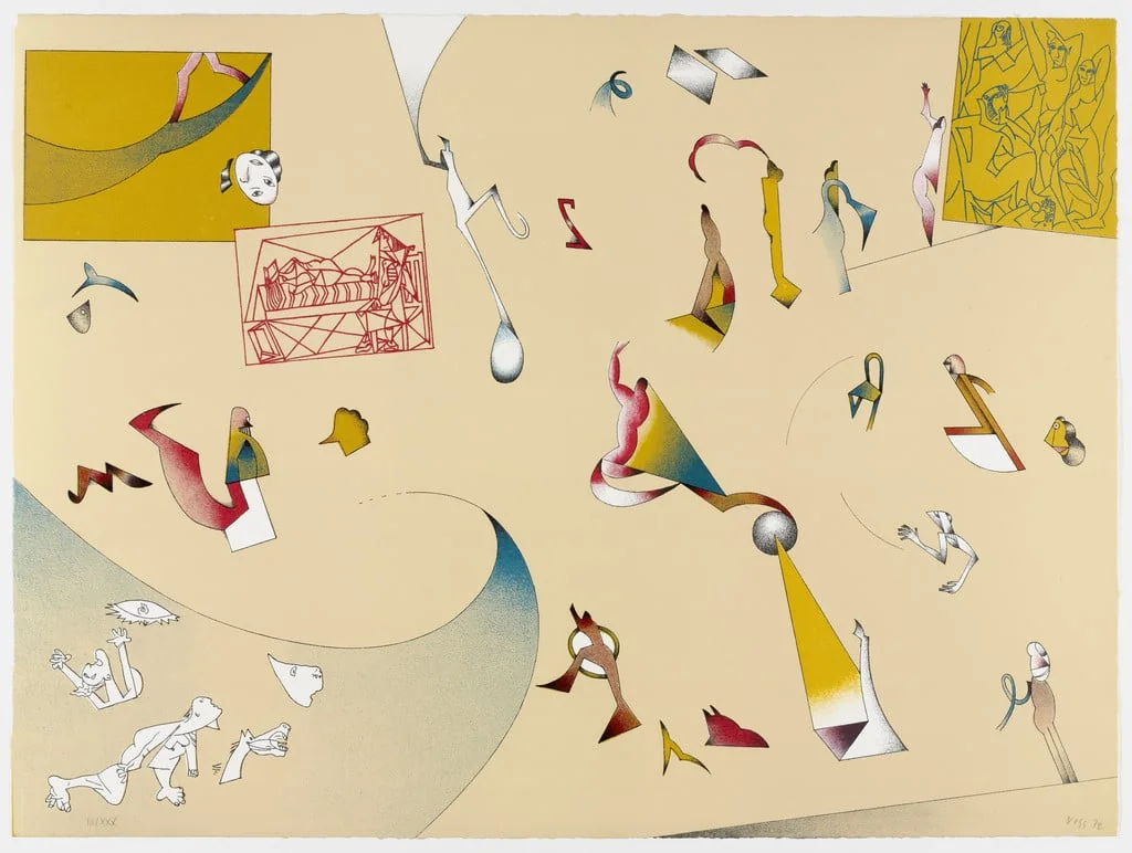Untitled, by Jan Voss, ink, 1972