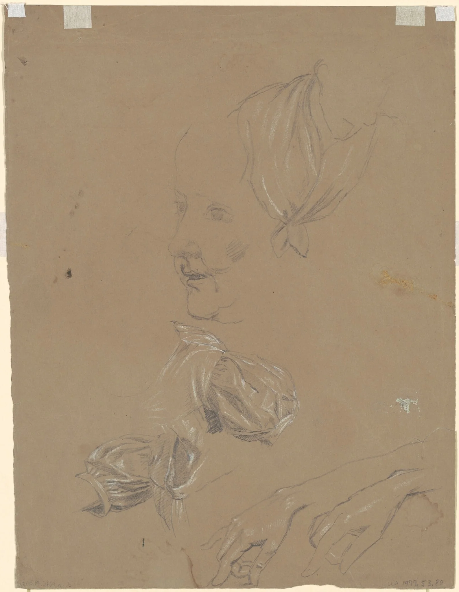 Studies of a Woman and Her Dress [verso]