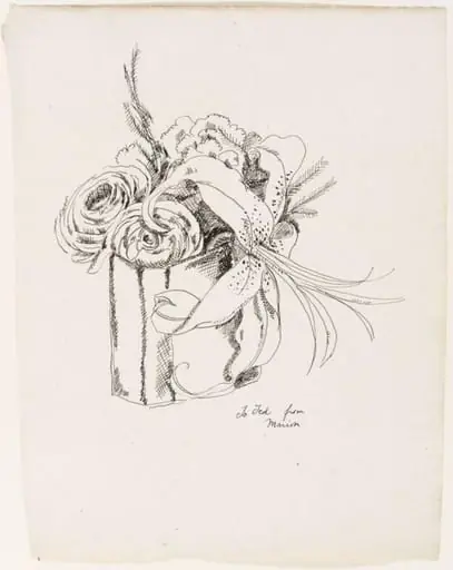 A Bouquet of Flowers (Lilies and Peonies)