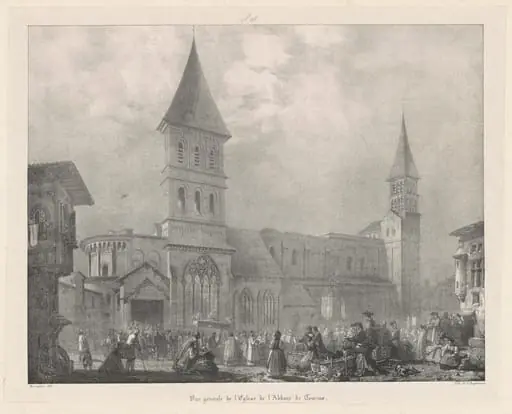 Vue general de l'Église de l'Abbaye de Tournus