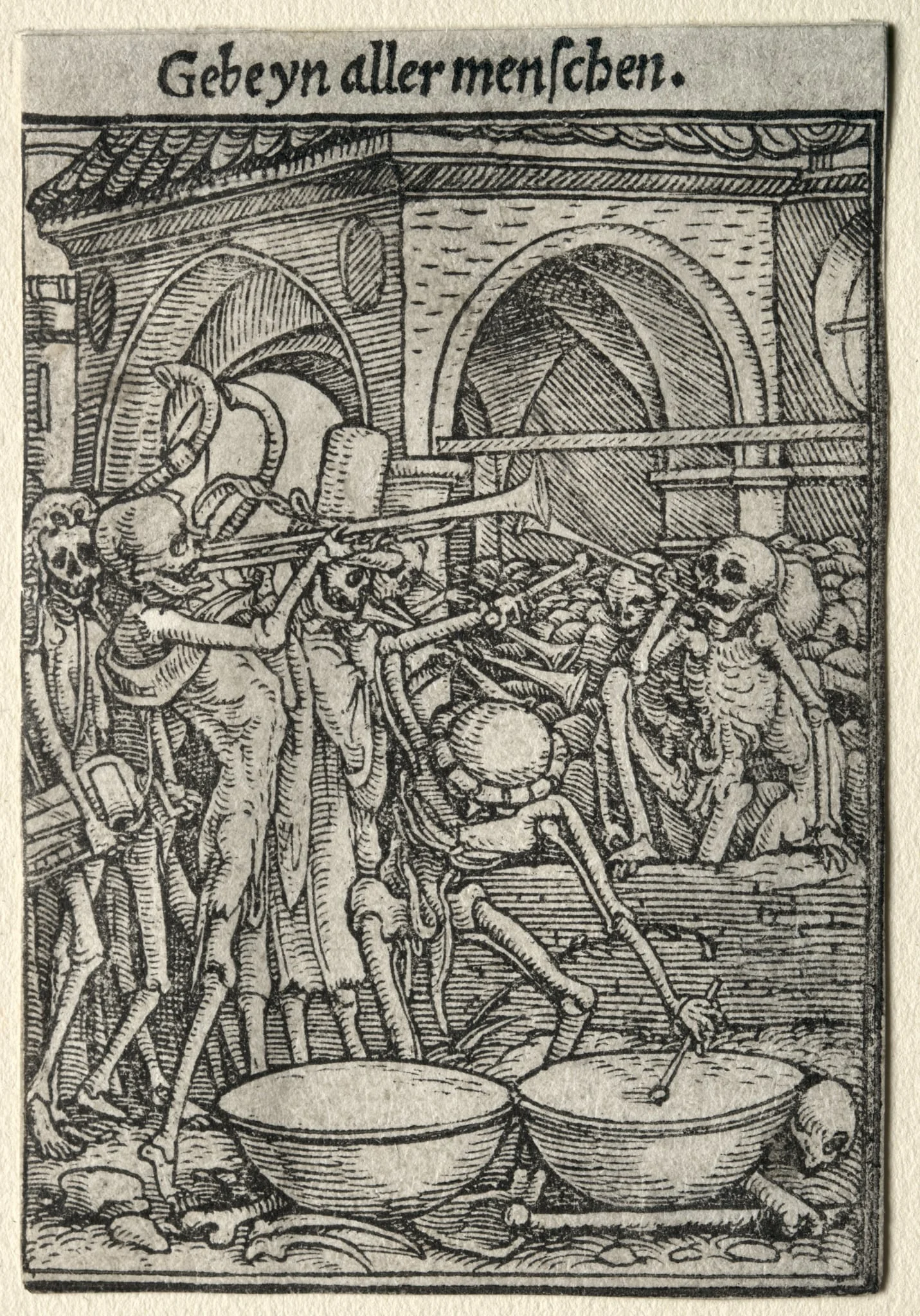 Dance of Death:  The Trumpeters of Death, by Hans Holbein the Younger, 1526