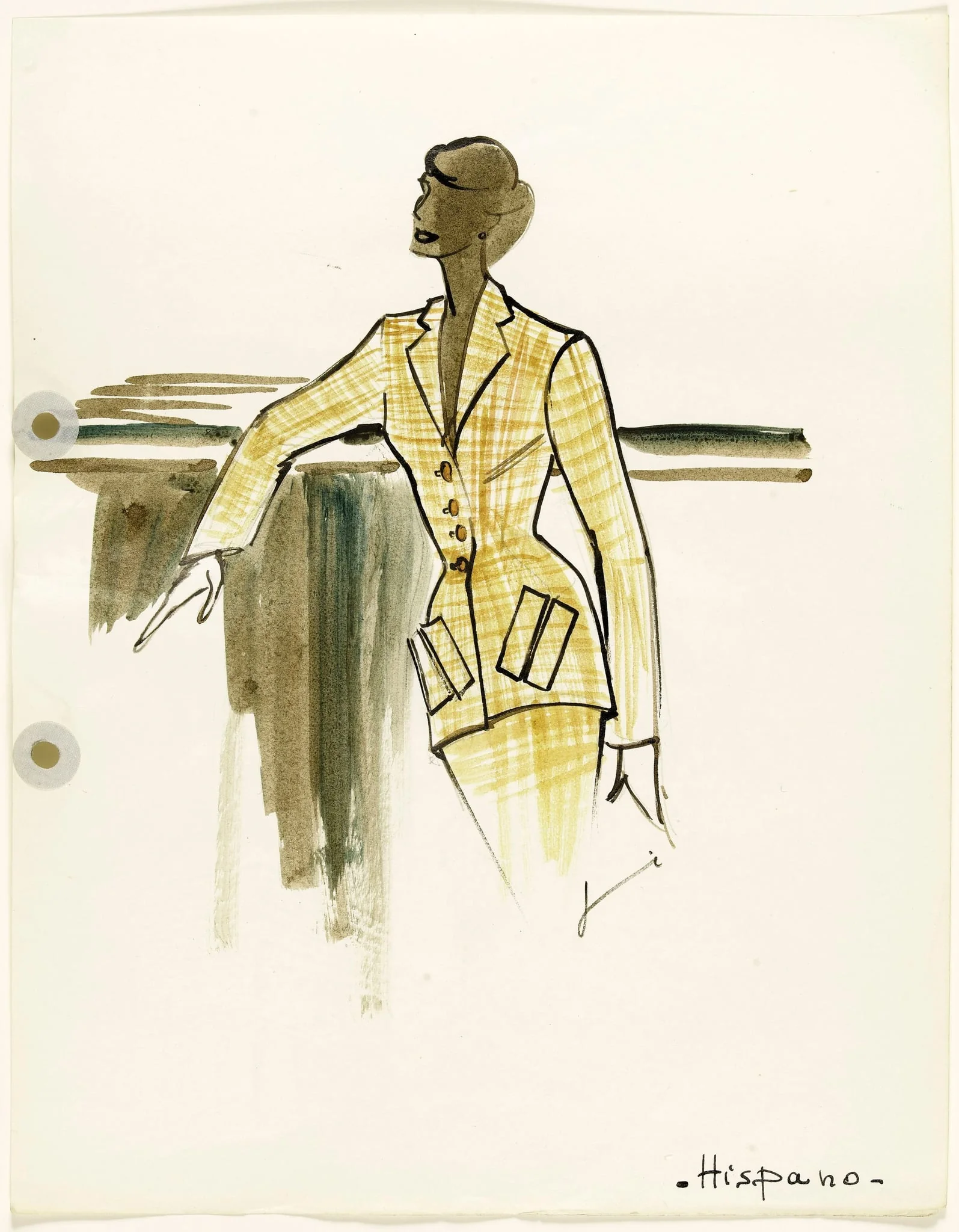 'Hispano', by Carven, 1951
