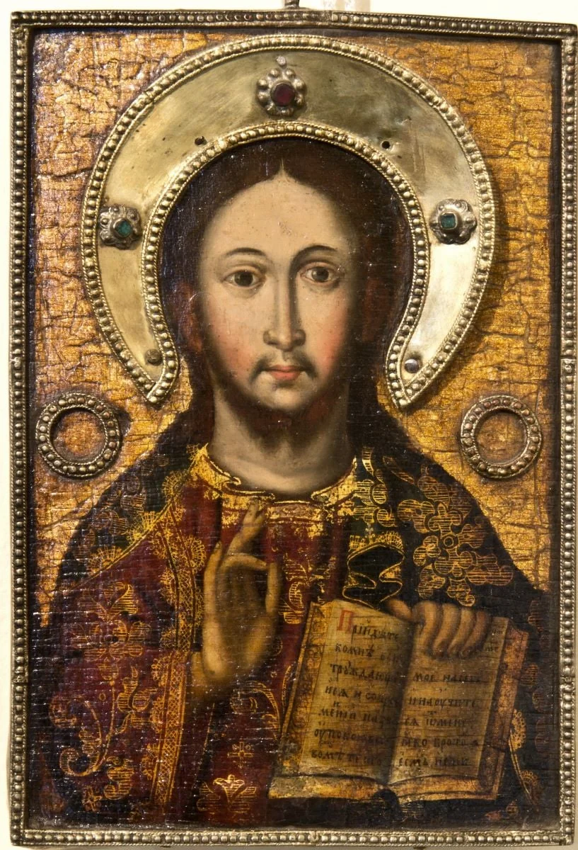 Iisus Hristos Mare învățător; Icoană ferecată