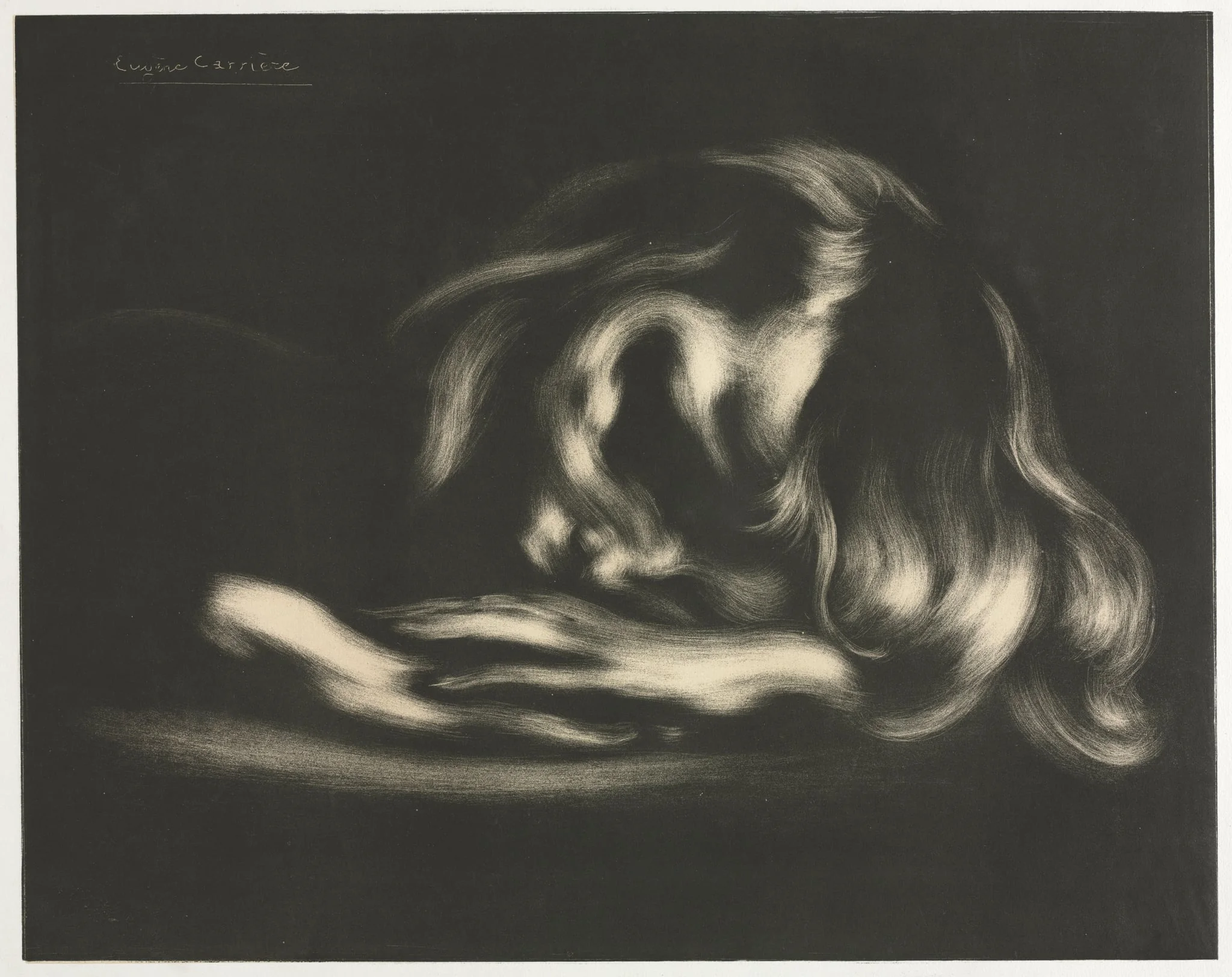 Sleep (Jean-René Carrière), from L'Album d'estampes originales de la Galerie Vollard, by Auguste Clot, 1897