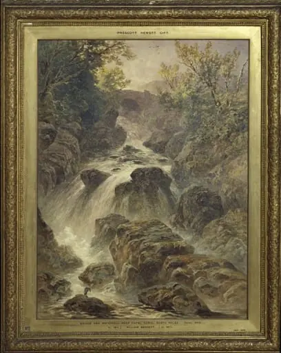 The bridge and waterfall near Capel Curig
