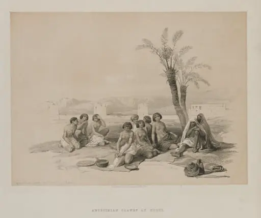 Egypt and Nubia, Volume I: Abyssinian Slaves Resting at Korti-Nubia
