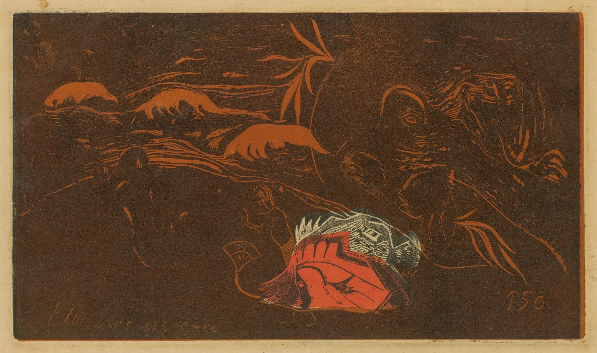 The Universe is Created (L'Univers est cree), by Paul Gauguin, ink, 1894