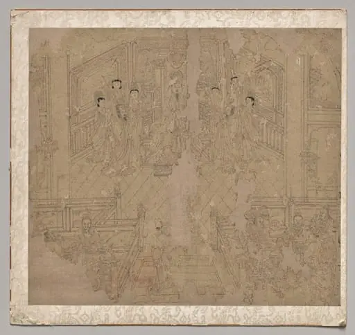 Album of Daoist and Buddhist Themes: Procession of Daoist Deities: Leaf 2