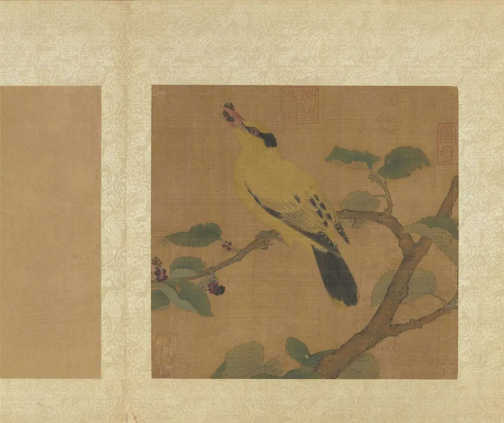 Yellow Bird on a Mulberry Branch