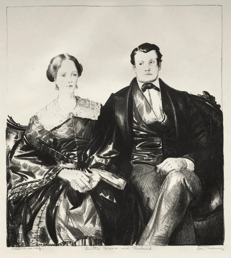 Auntie Mason and Her Husband, by George Bellows, 1924