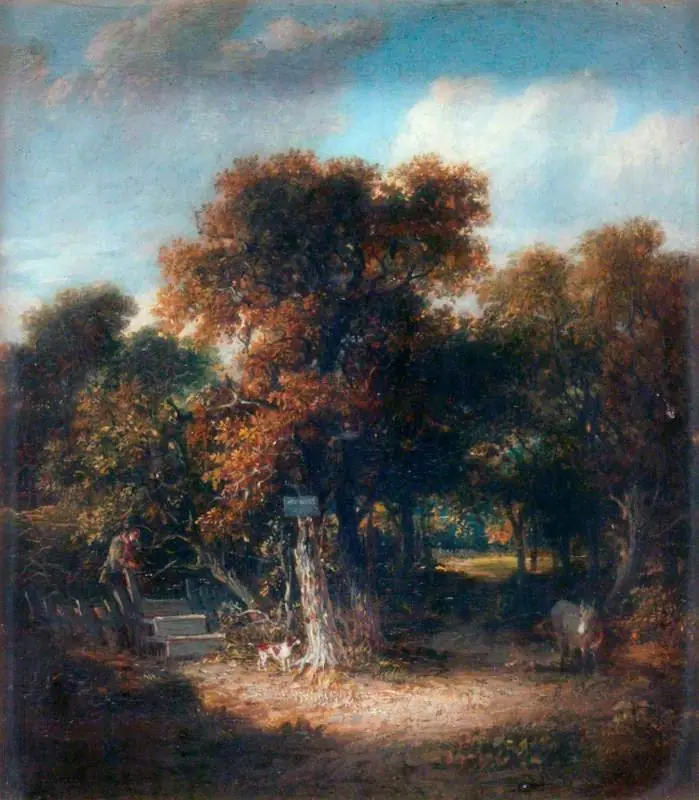 Landscape: A Woody Lane near Hastings