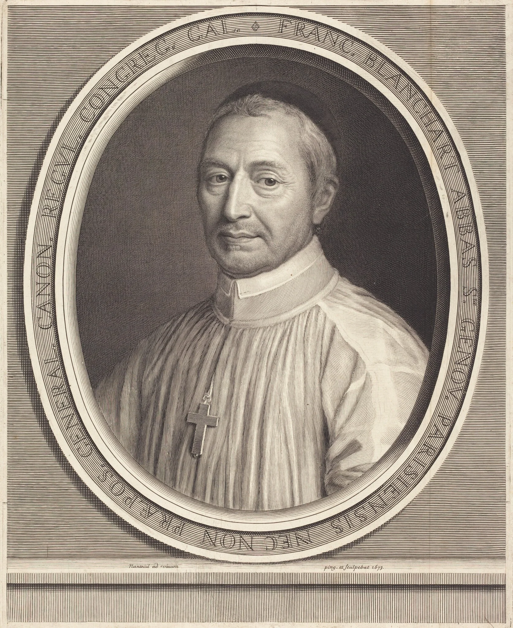 Francoise Blanchart, by Robert Nanteuil, ink, 1673